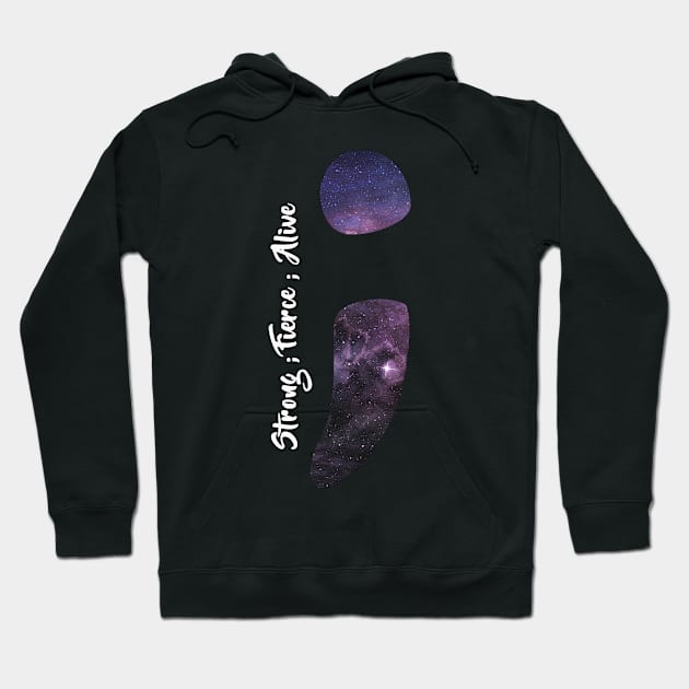 SEMICOLON Hoodie by YoungSenshi